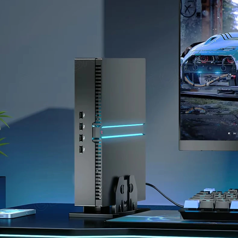Eglobal 13TH I9-13900F I7-13700F I5-13400F RTX 4060 8G Gamig Discrete Graphics Card Mini Computer 4K Four Displays Gamer Mini PC