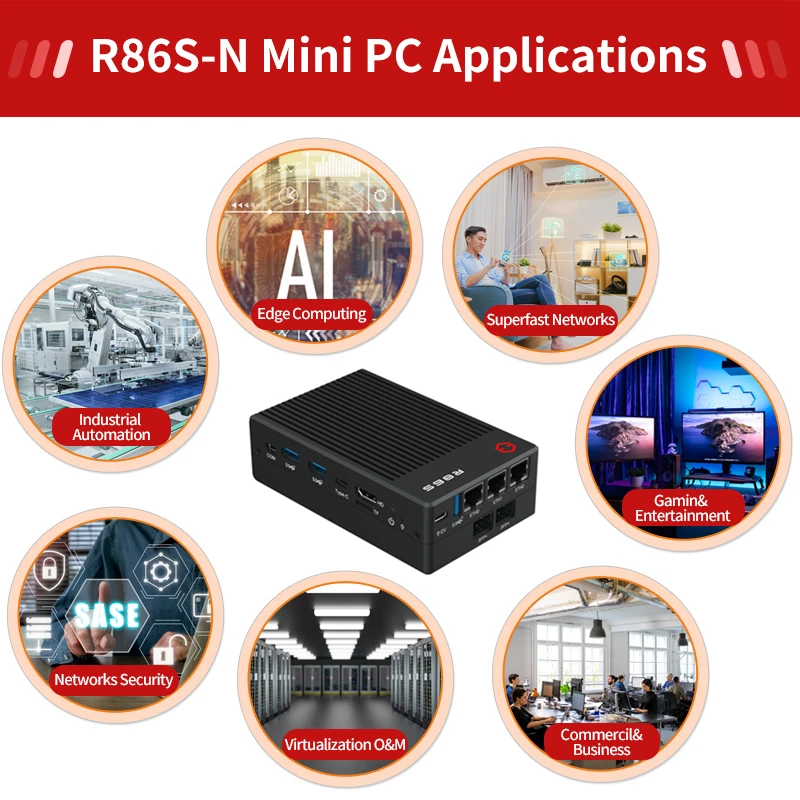 Gowin R86S-N305B Firewall Router All in One Mini PC With Intel - Image 6