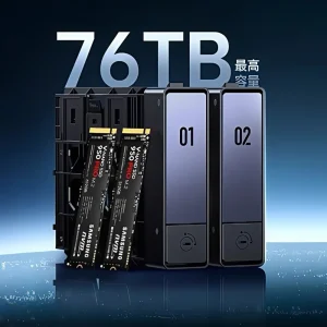 NAS Intel N100 Quad Core 8GB DDR5 RAM SATA HDD SSD M.2 NVME 2.5GbE Networking Storage