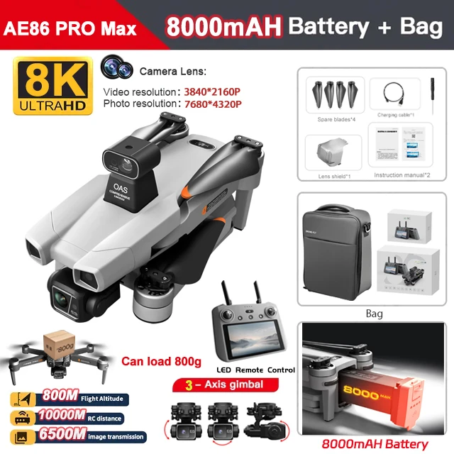 AE86 PRO MAX+ 8K Screen Remote Control Can Load 800g One-click - Image 7