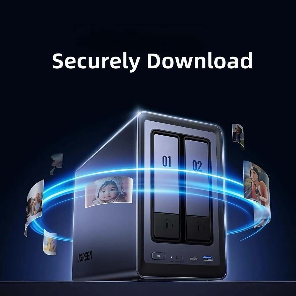 NAS Intel N100 Quad Core 8GB DDR5 RAM SATA HDD SSD M.2 NVME 2.5GbE Networking Storage - Image 5
