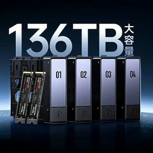 NAS Intel N100 Quad Core 8GB DDR5 SATA HDD 2 * M.2 NVMe SSD 2.5GbE Network Attached Storage