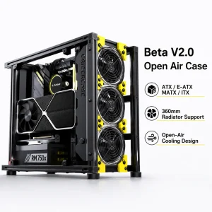 Beta V2.0 Open Air PC Case Aluminum Frame ATX E-ATX MATX ITX Computer