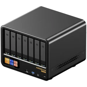 AOOSTAR WTR MAX 11 Bay Desktop NAS Mini PC, NAS Server Ryzen 7 PRO