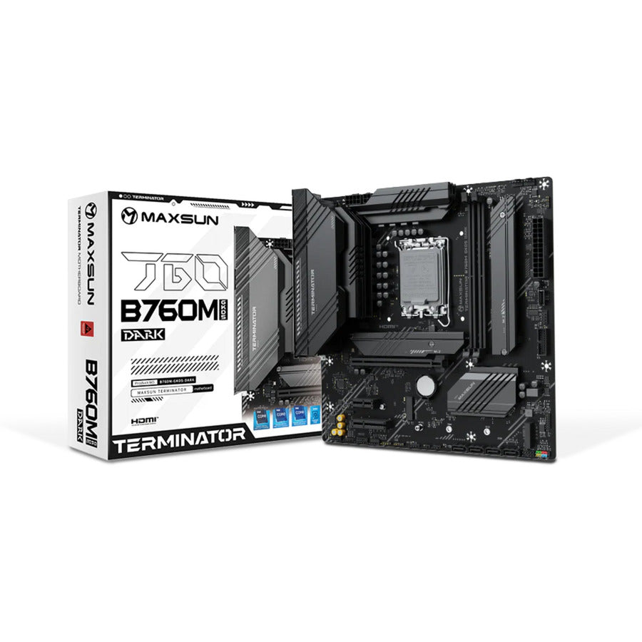 Maxsun ms-terminator b760m gkd5 dark socket 1700 motherboard (black